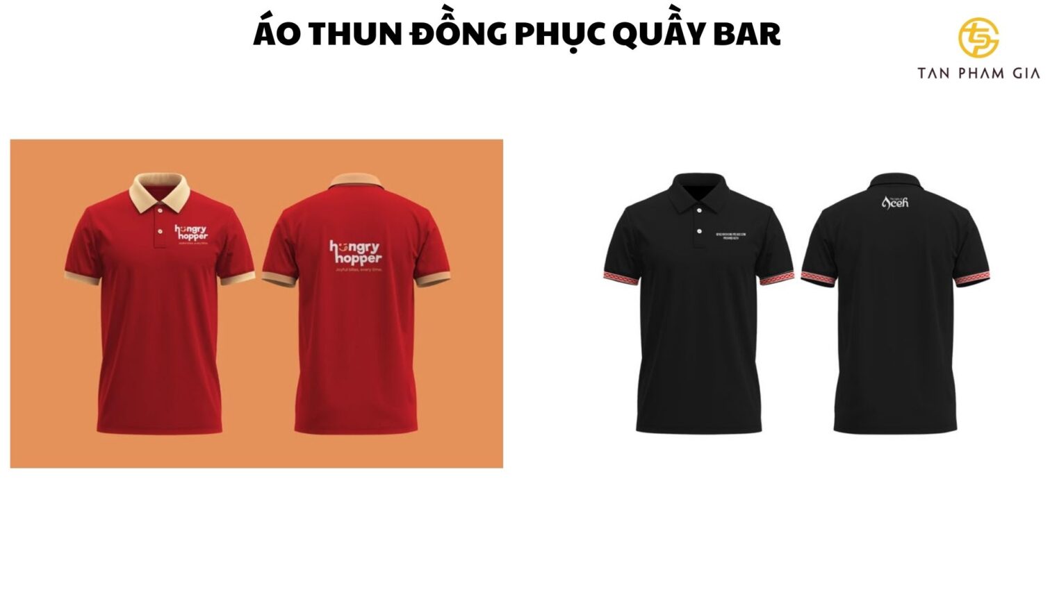 Áo thun đồng phục quầy bar
