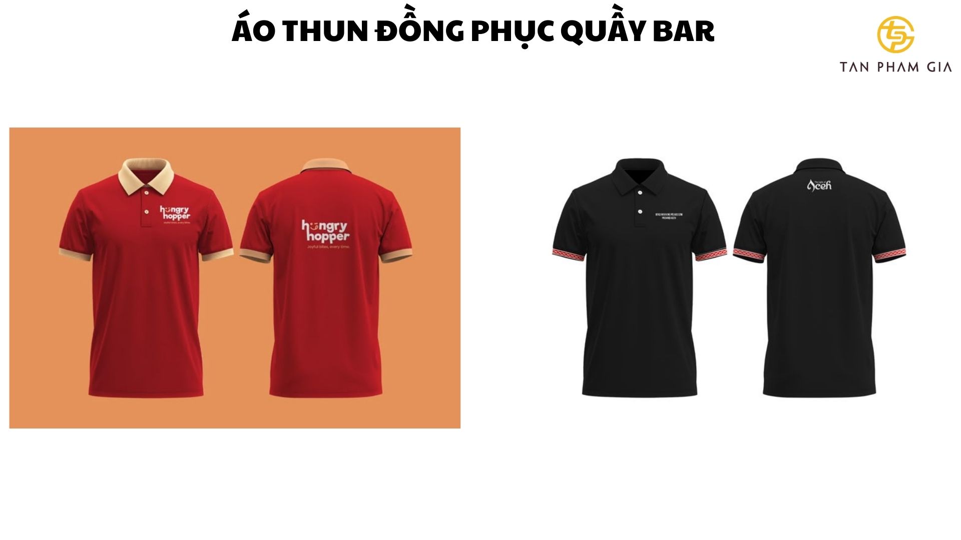 Áo thun đồng phục quầy bar