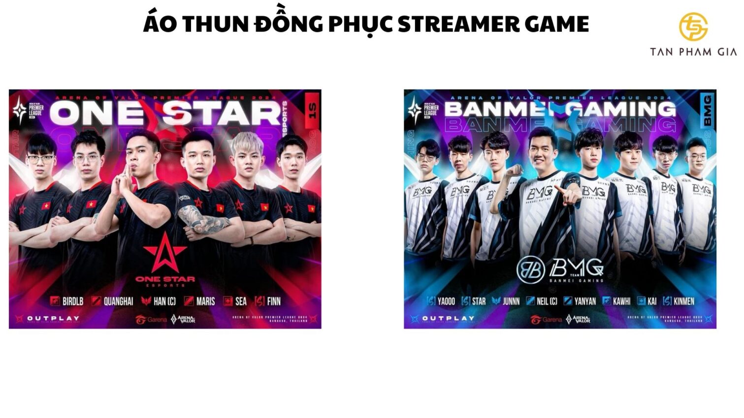 Áo thun đồng phục streamer game
