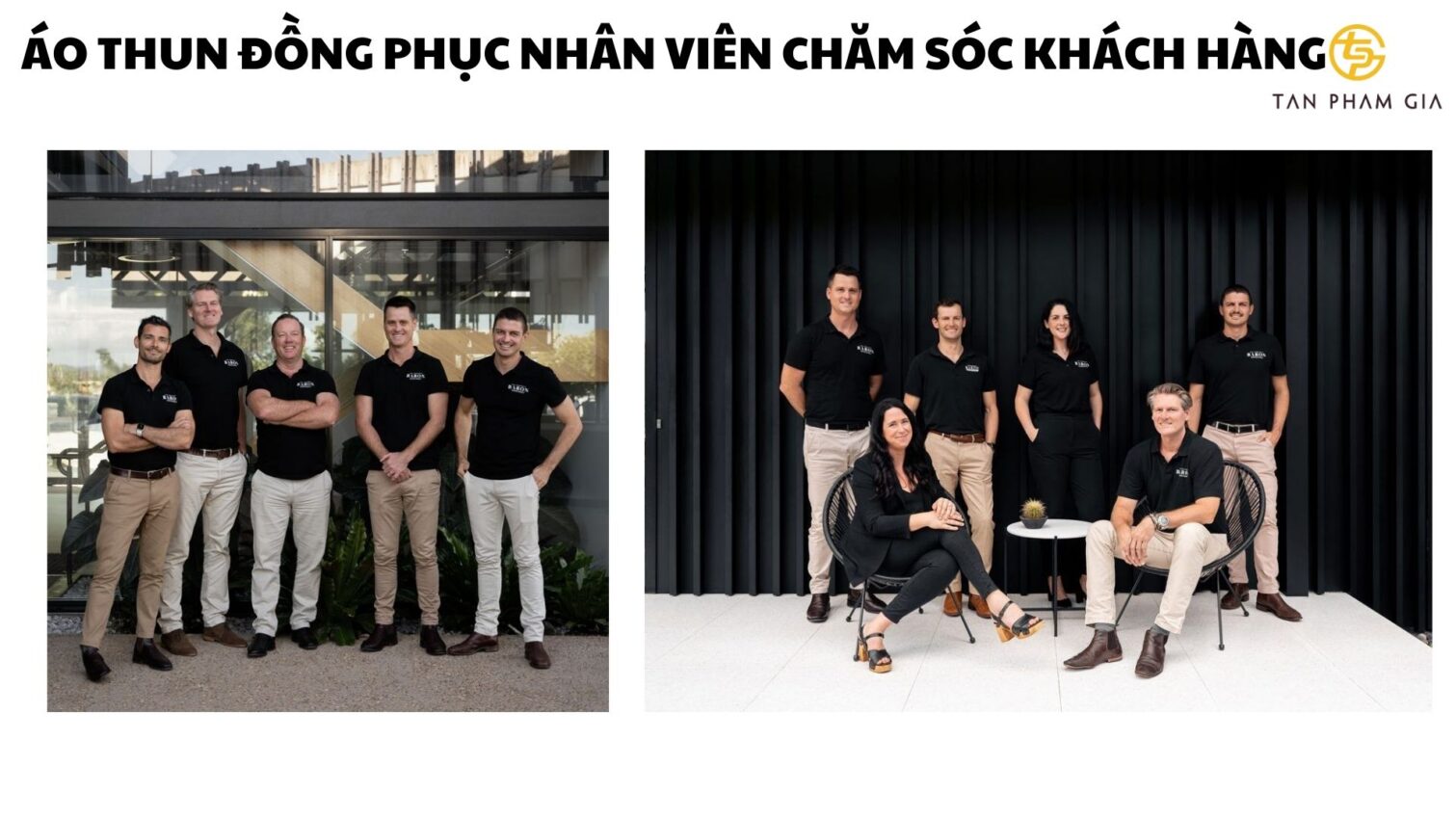 Áo thun đồng phục nhân viên chăm sóc khách hàng