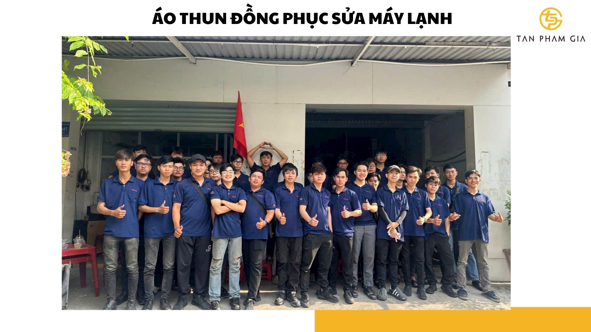 Áo thun đồng phục sửa máy lạnh