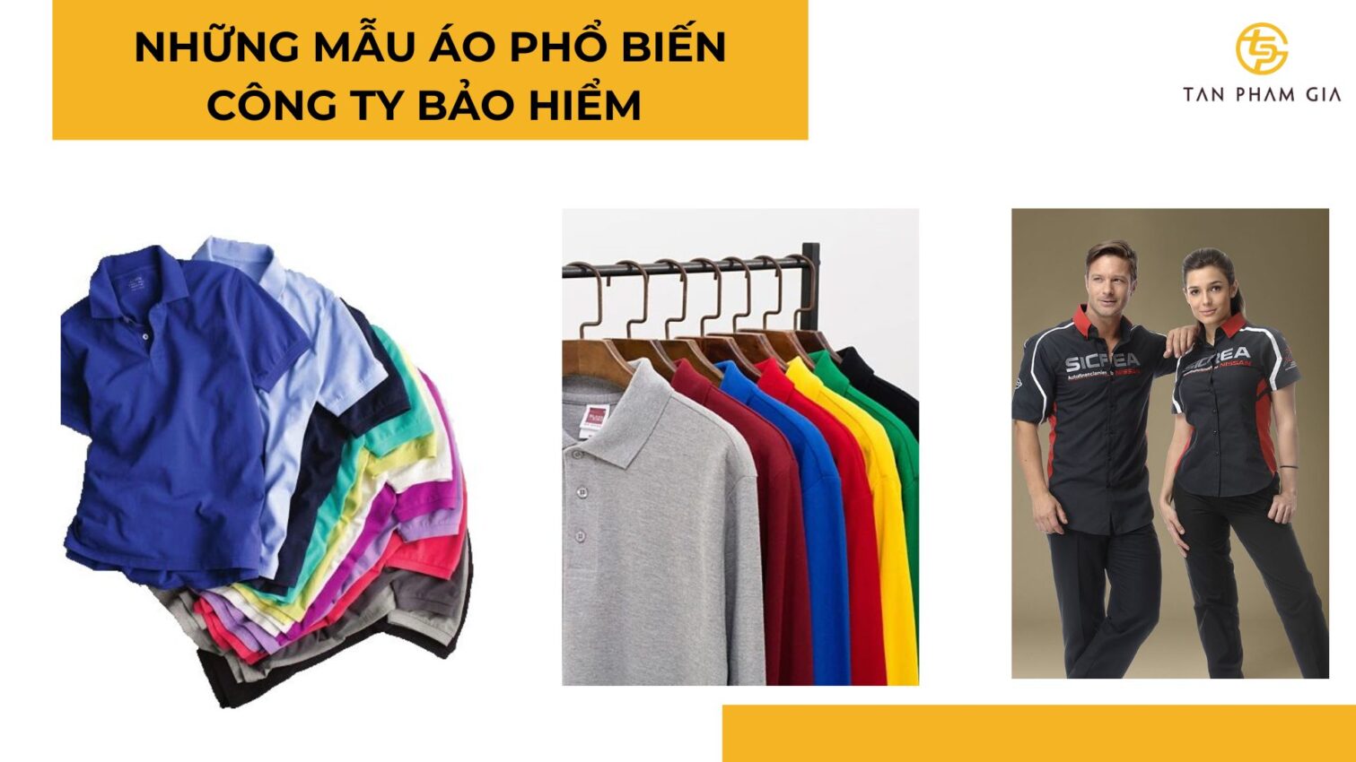 Các mẫu áo phổ biến cho công ty bảo hiểm