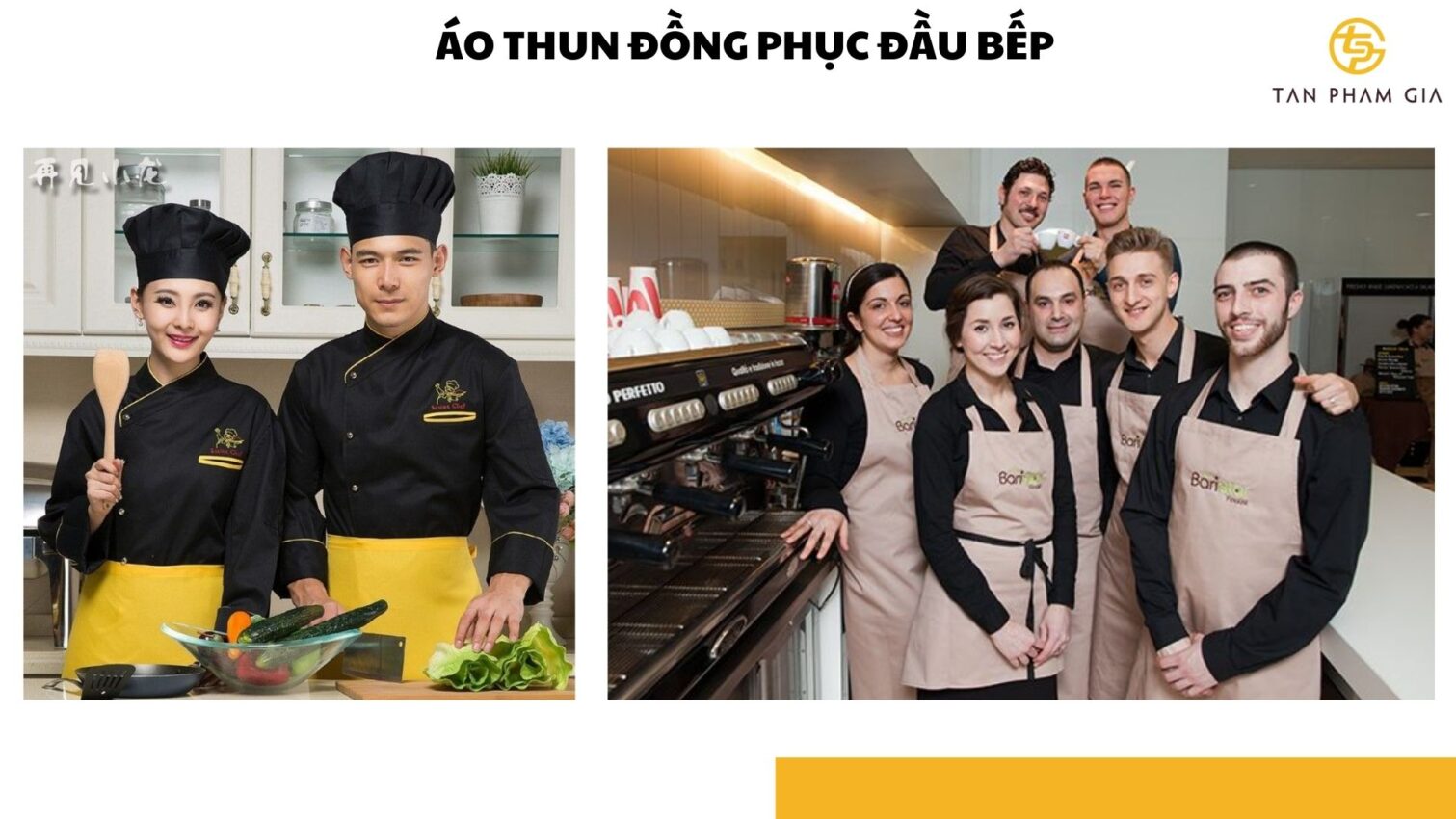 Áo thun đồng phục đầu bếp