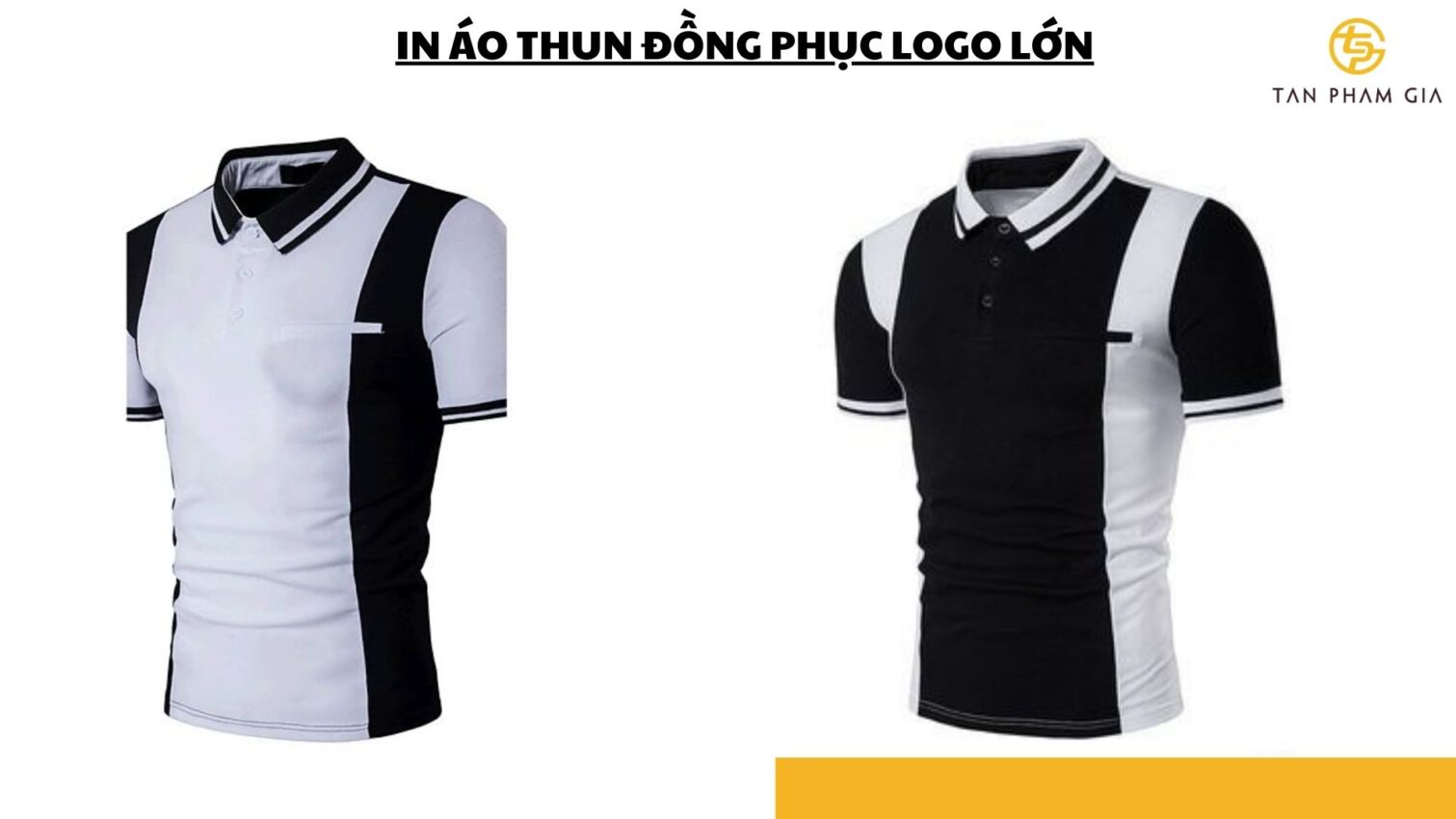 In áo thun đồng phục logo lớn
