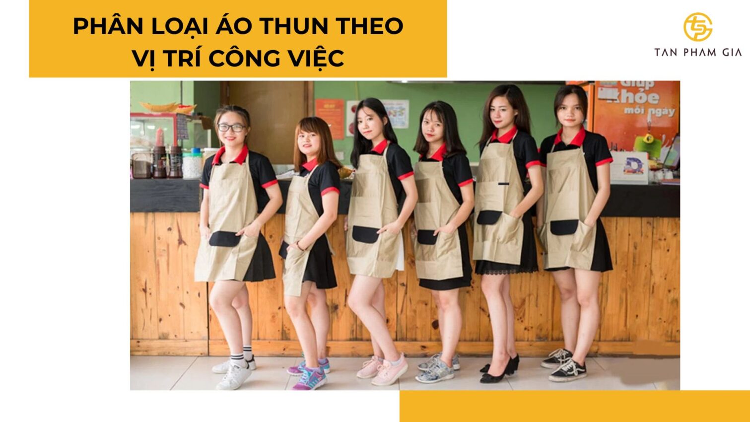 Phân loại áo thun theo vị trí công việc