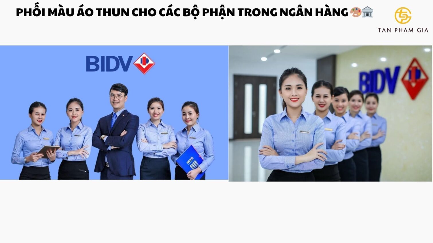 Áo thun đồng phục ngân hàng