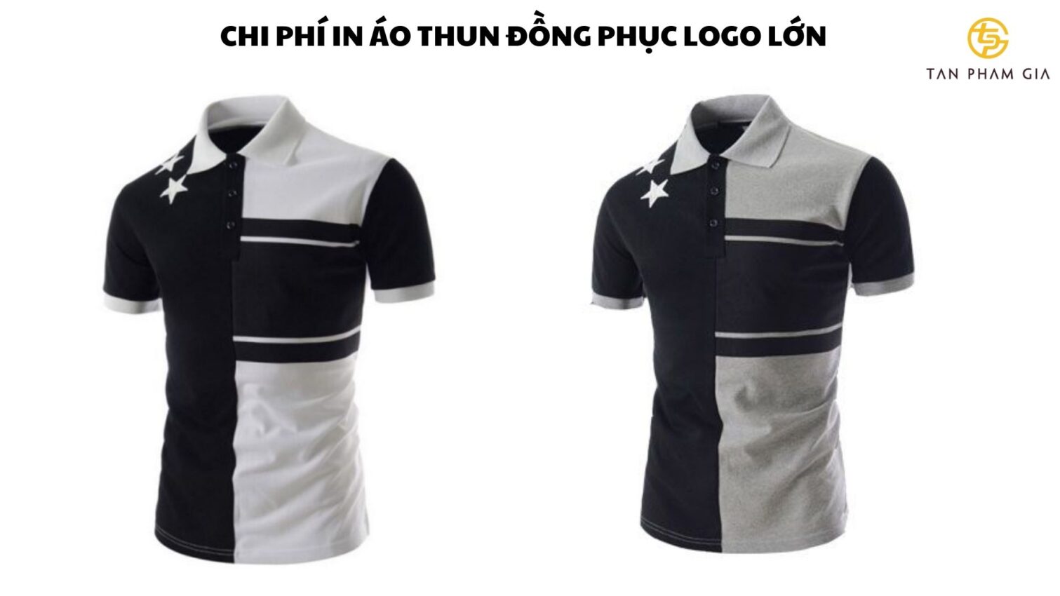 In áo thun đồng phục logo lớn