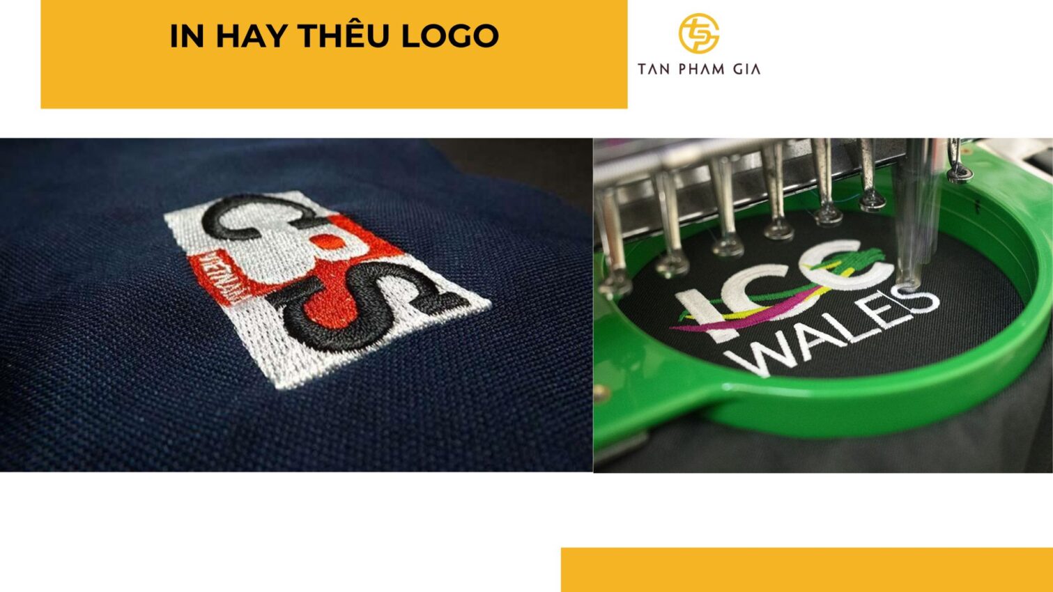 Công nghệ in ấn và thêu logo