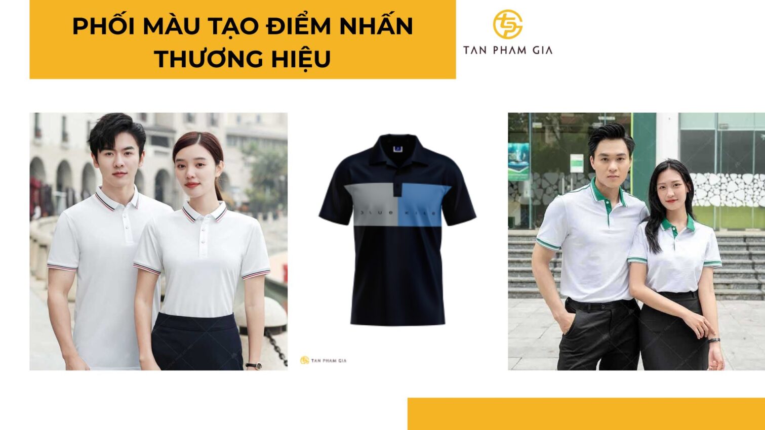 Màu sắc áo thun tạo điểm nhấn