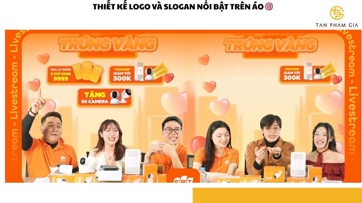 Áo thun đồng phục streamer tiktok