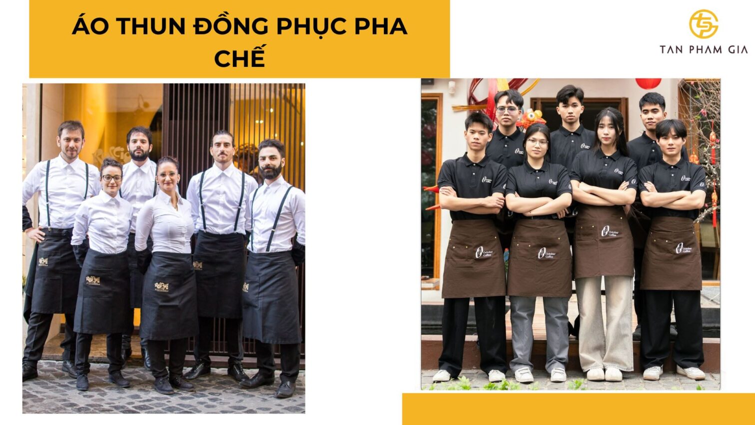 Áo thun đồng phục pha chế