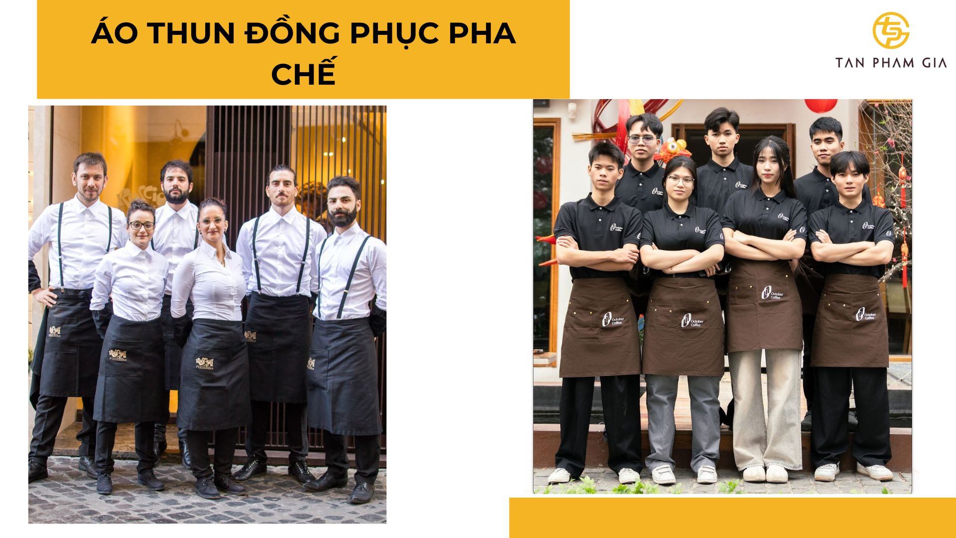 Áo thun đồng phục pha chế
