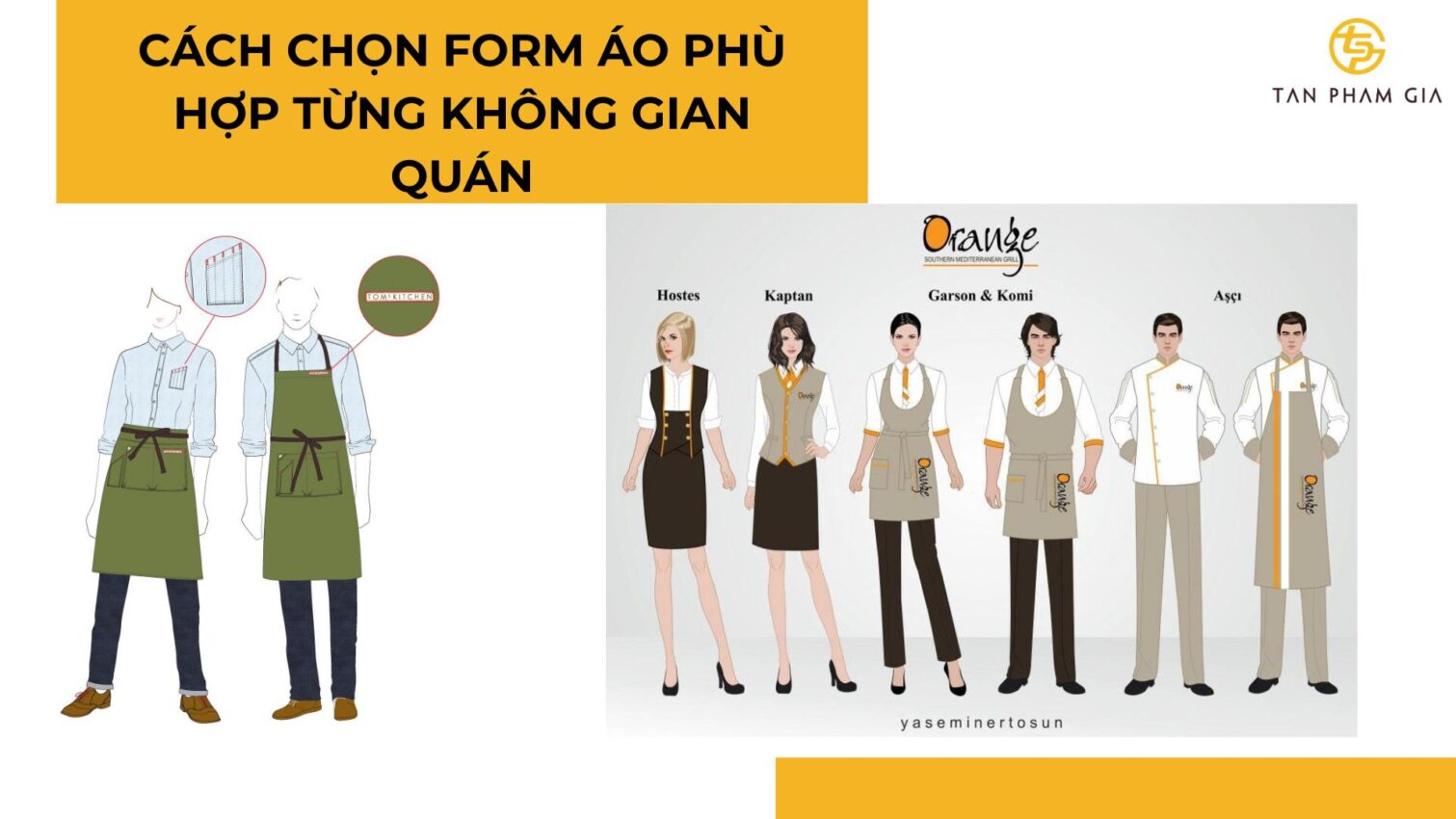 Chọn form áo phù hợp cho không gian quán