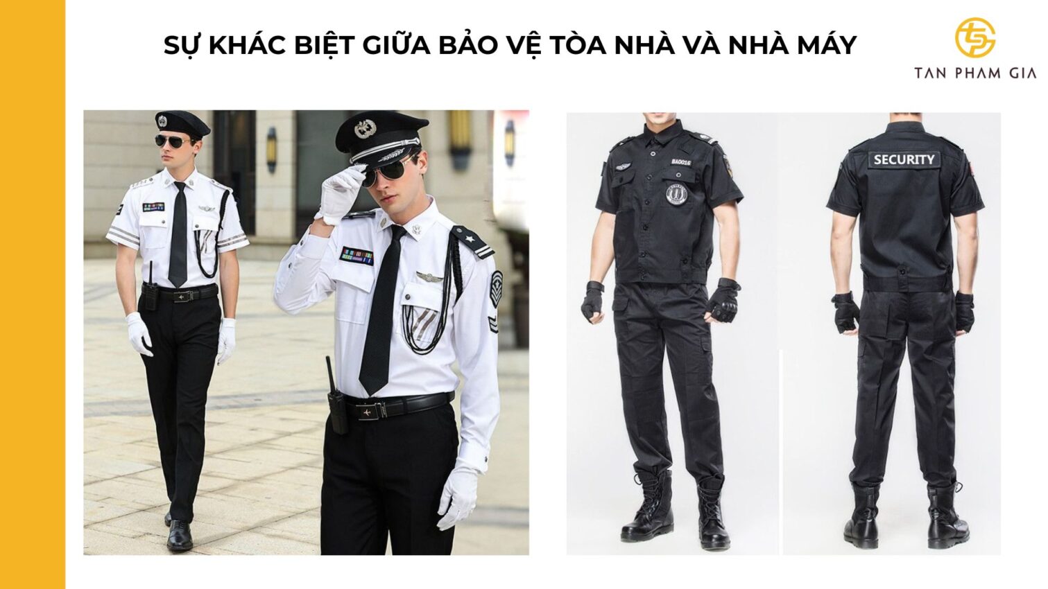 Sự khác biệt giữa bảo vệ tòa nhà và nhà máy