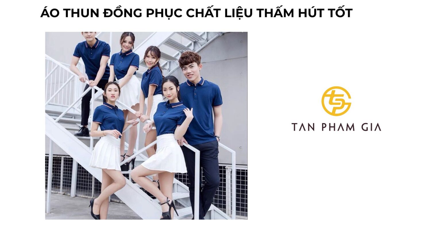 Áo thun đồng phục chất liệu thấm hút tốt