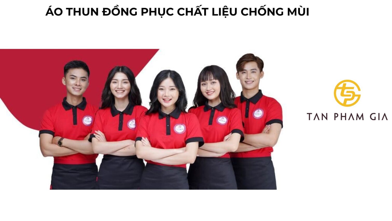 Áo thun đồng phục chất liệu chống mùi