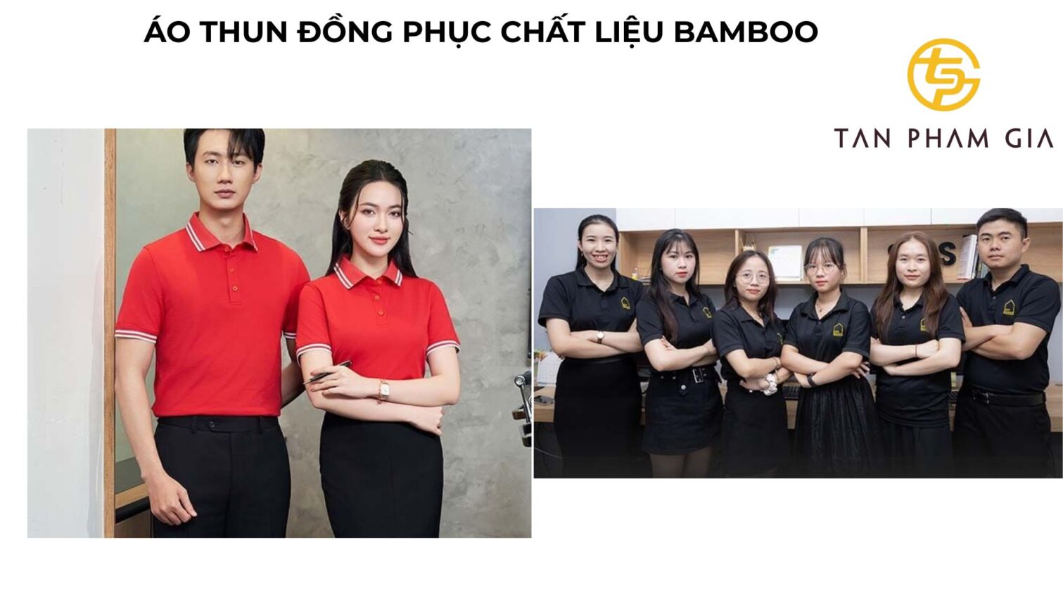 Áo thun đồng phục chất liệu bamboo