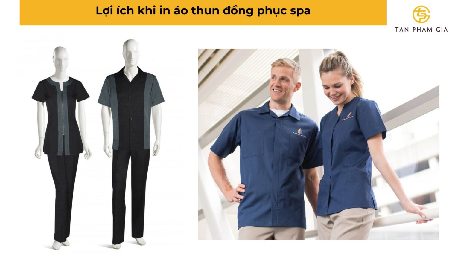 In áo thun đồng phục cho spa