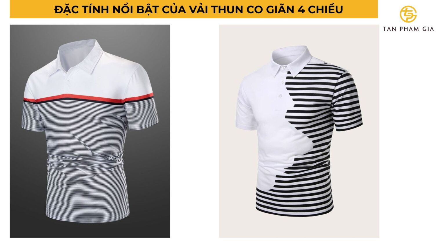 Áo thun đồng phục chất liệu co giãn 4 chiều