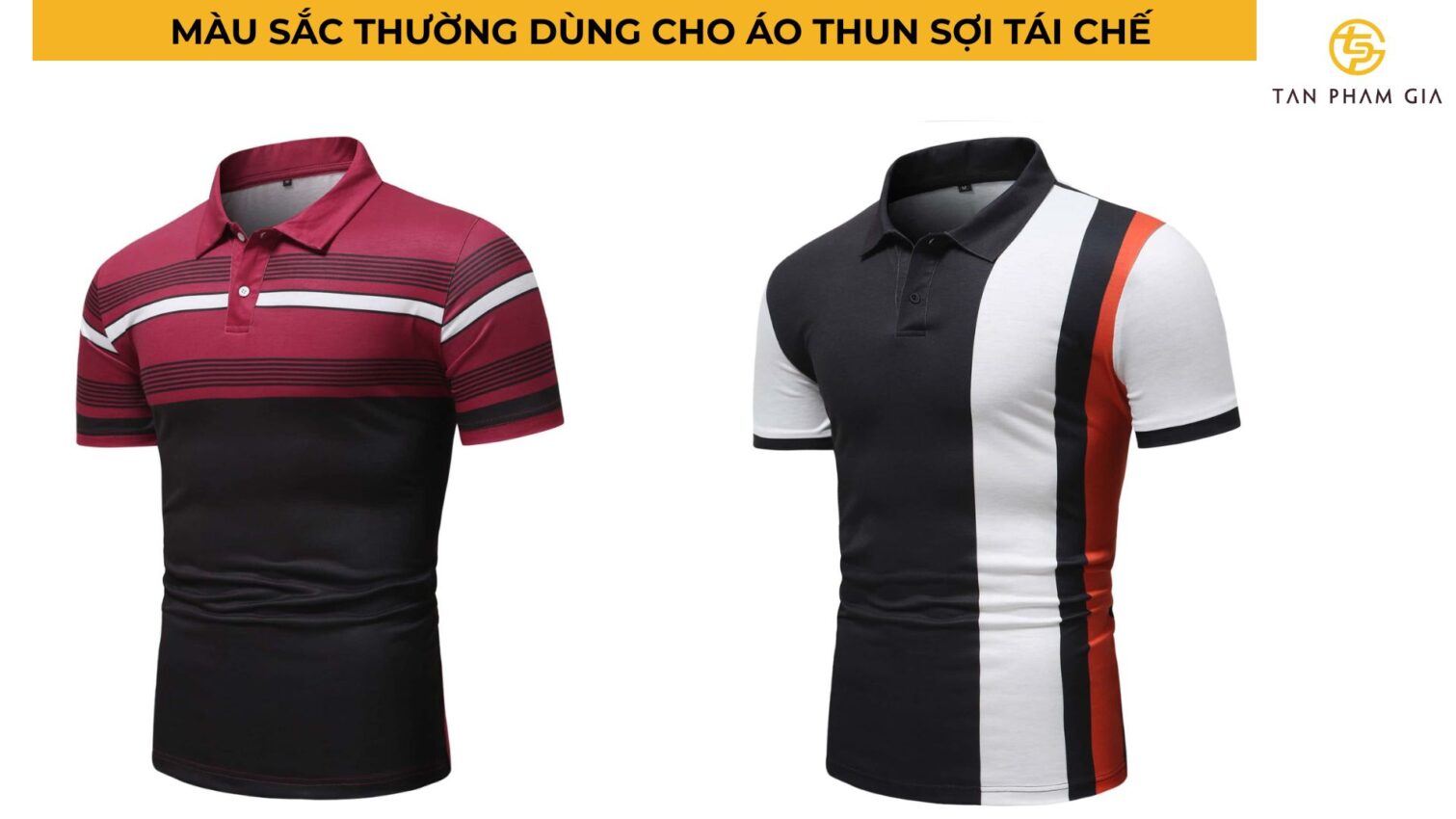 Áo thun đồng phục chất liệu sợi tái chế