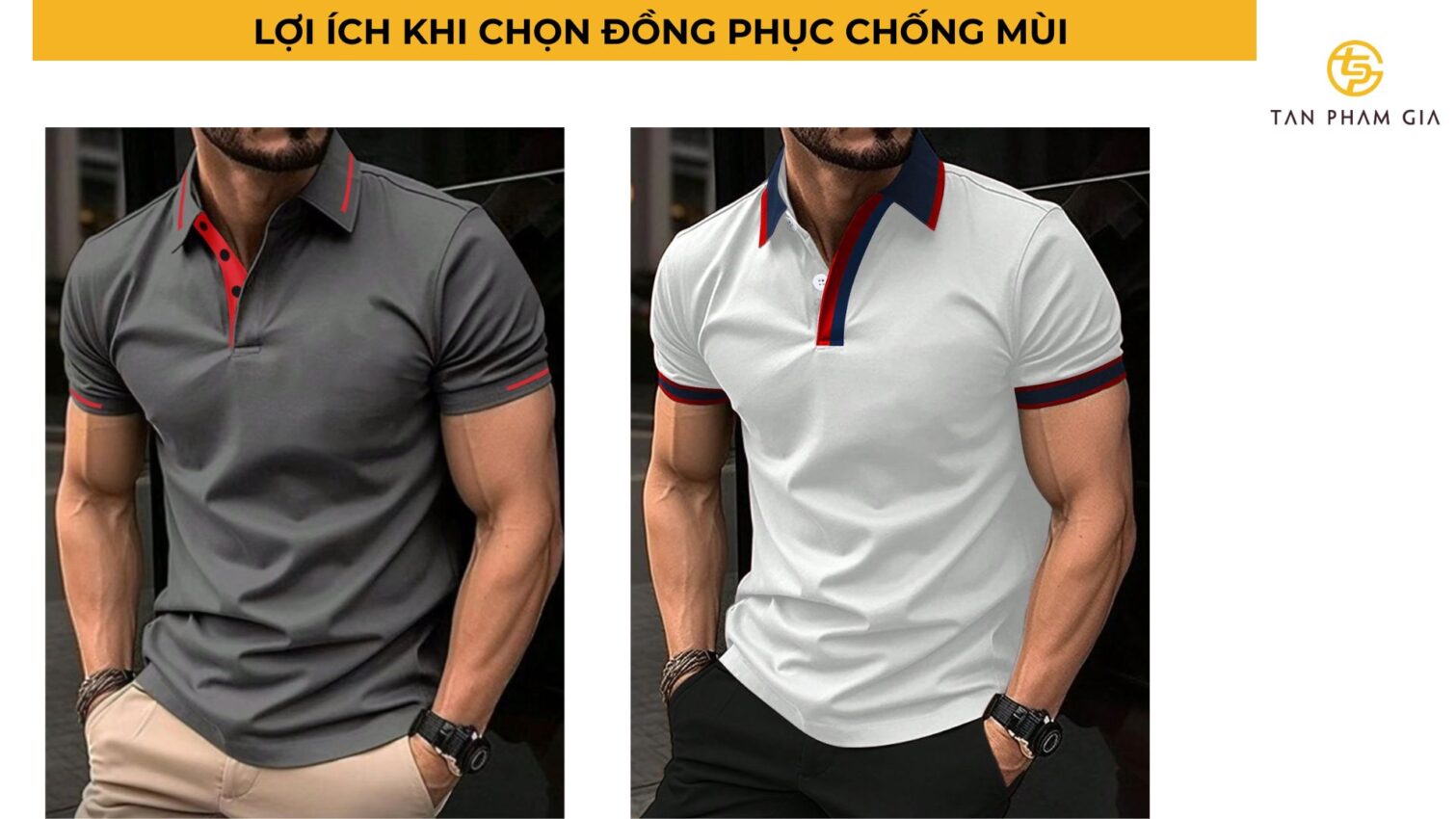 Áo thun đồng phục chất liệu chống mùi