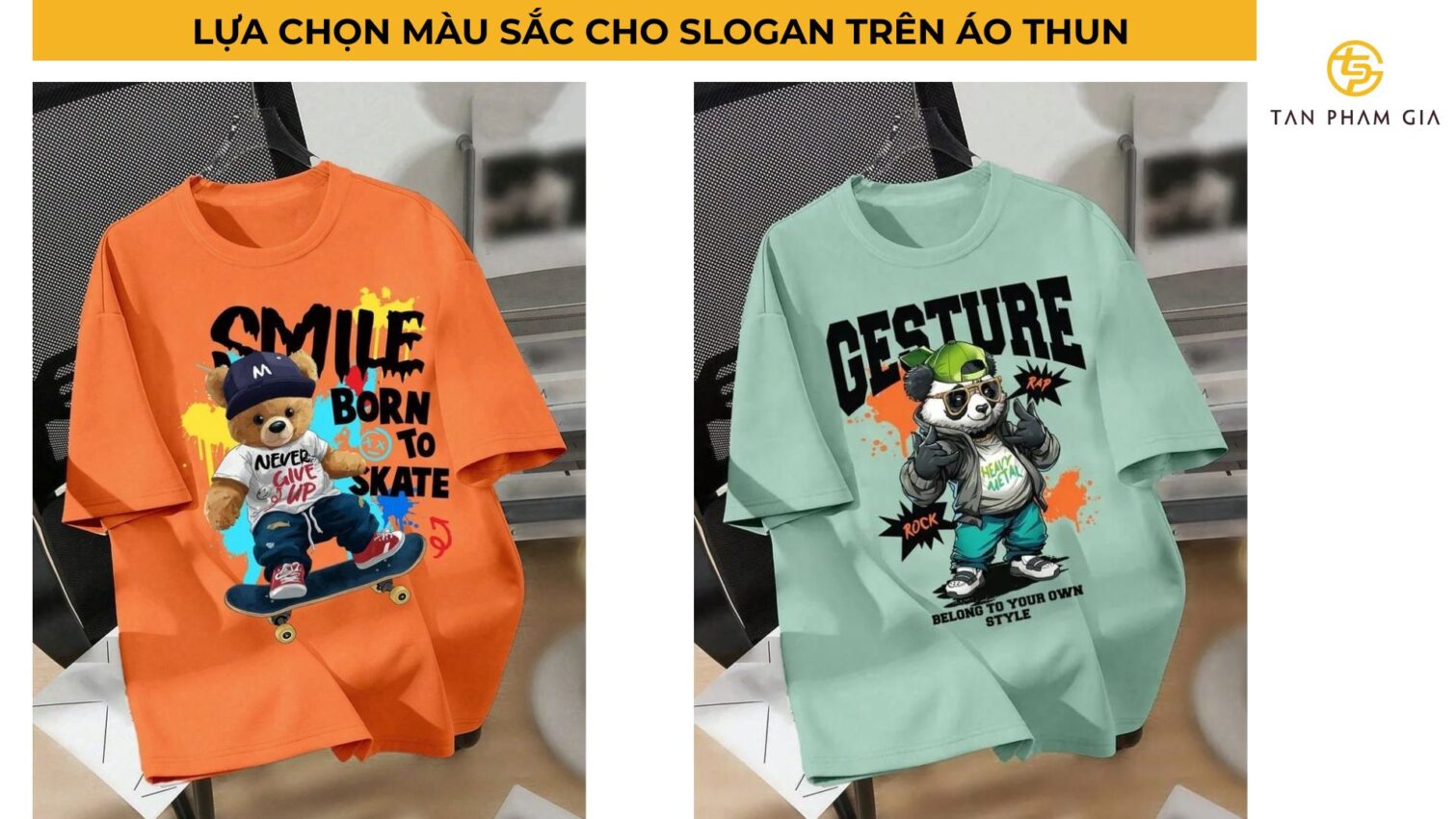 In áo thun đồng phục in theo slogan