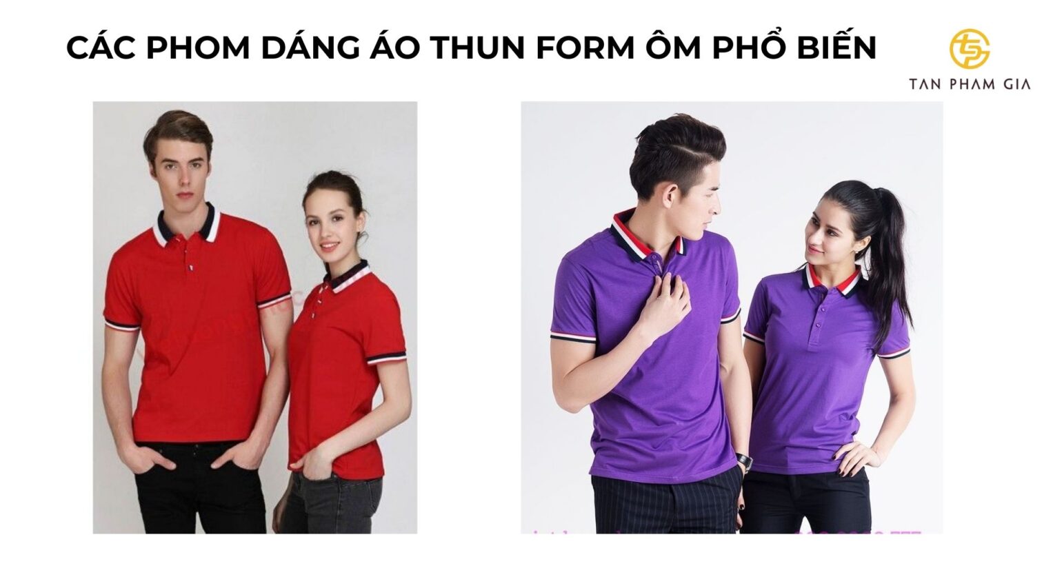 Mẫu áo thun đồng phục form ôm