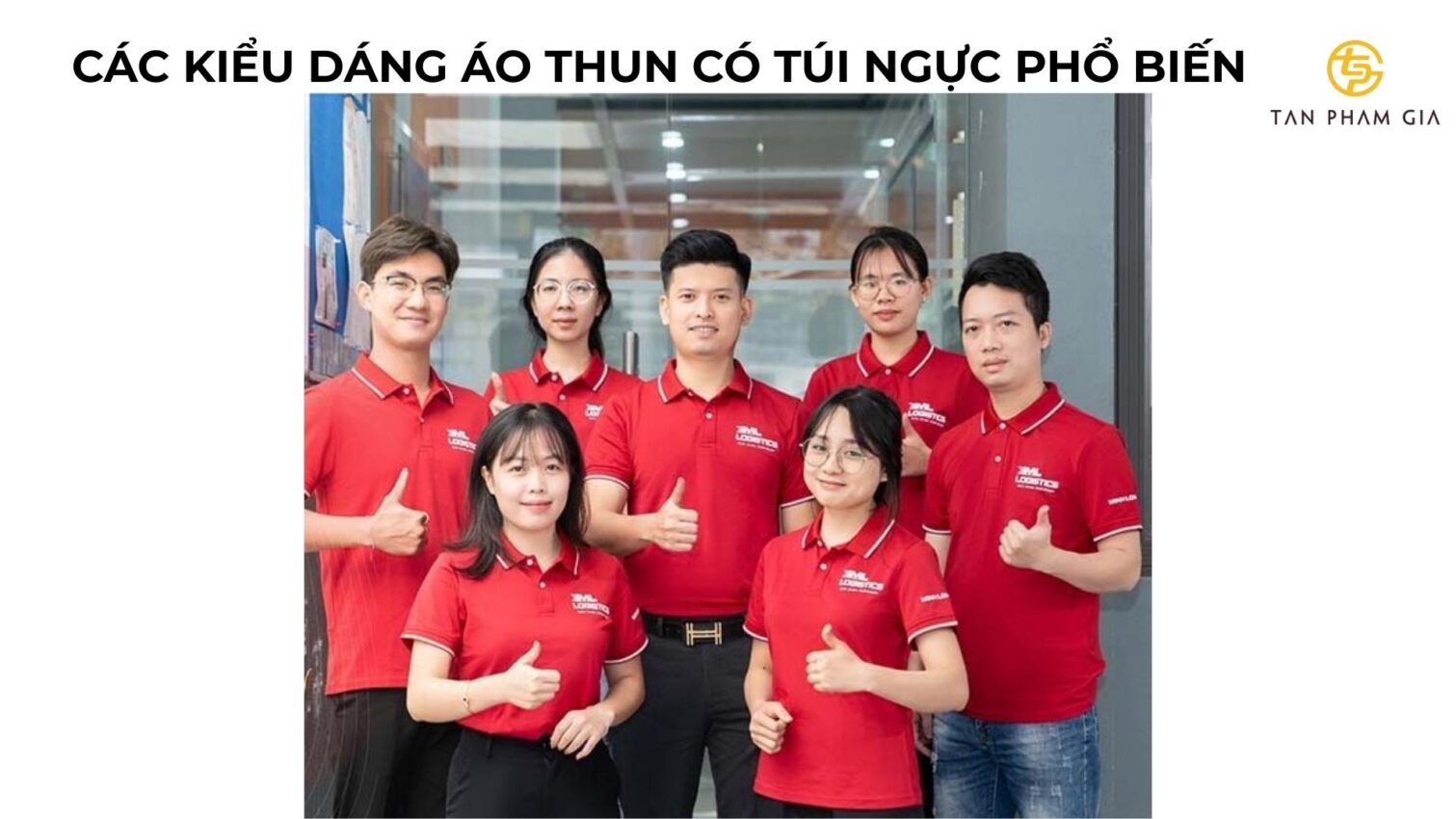 Mẫu áo thun đồng phục có túi ngực