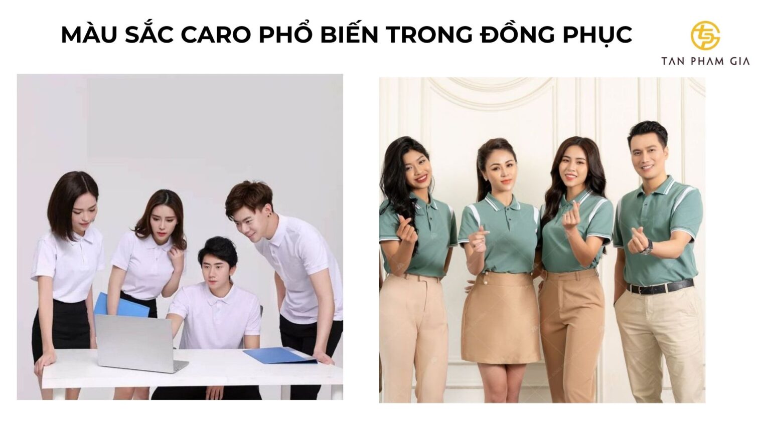 Mẫu áo thun đồng phục sọc caro