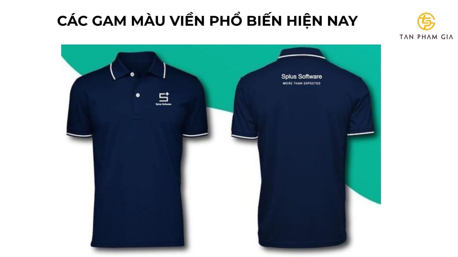 Mẫu áo thun đồng phục viền cổ tay khác màu
