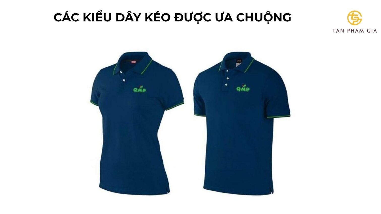 Mẫu áo thun đồng phục dây kéo cổ
