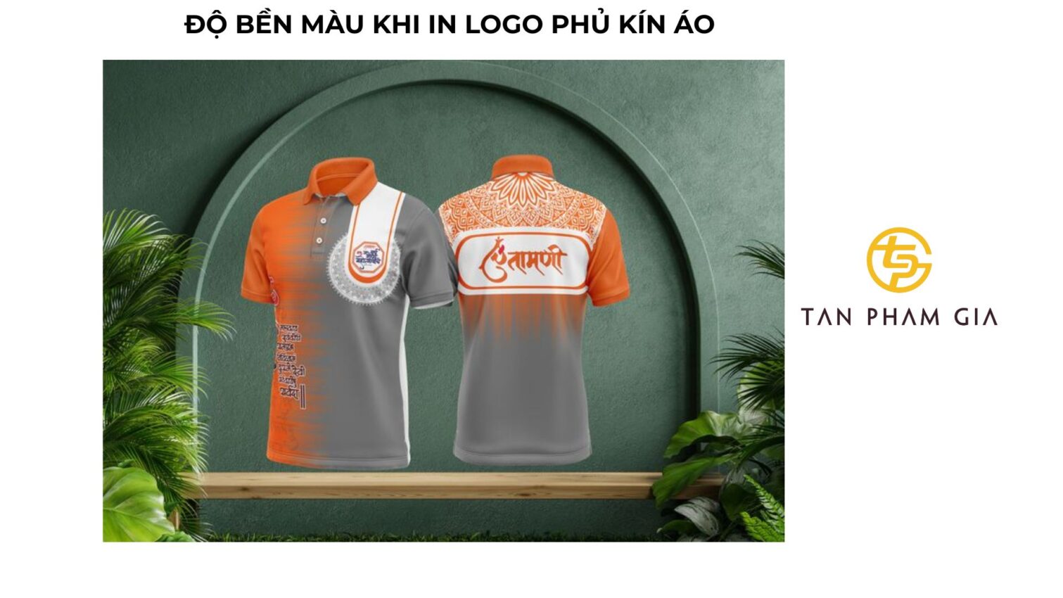 In áo thun đồng phục full logo