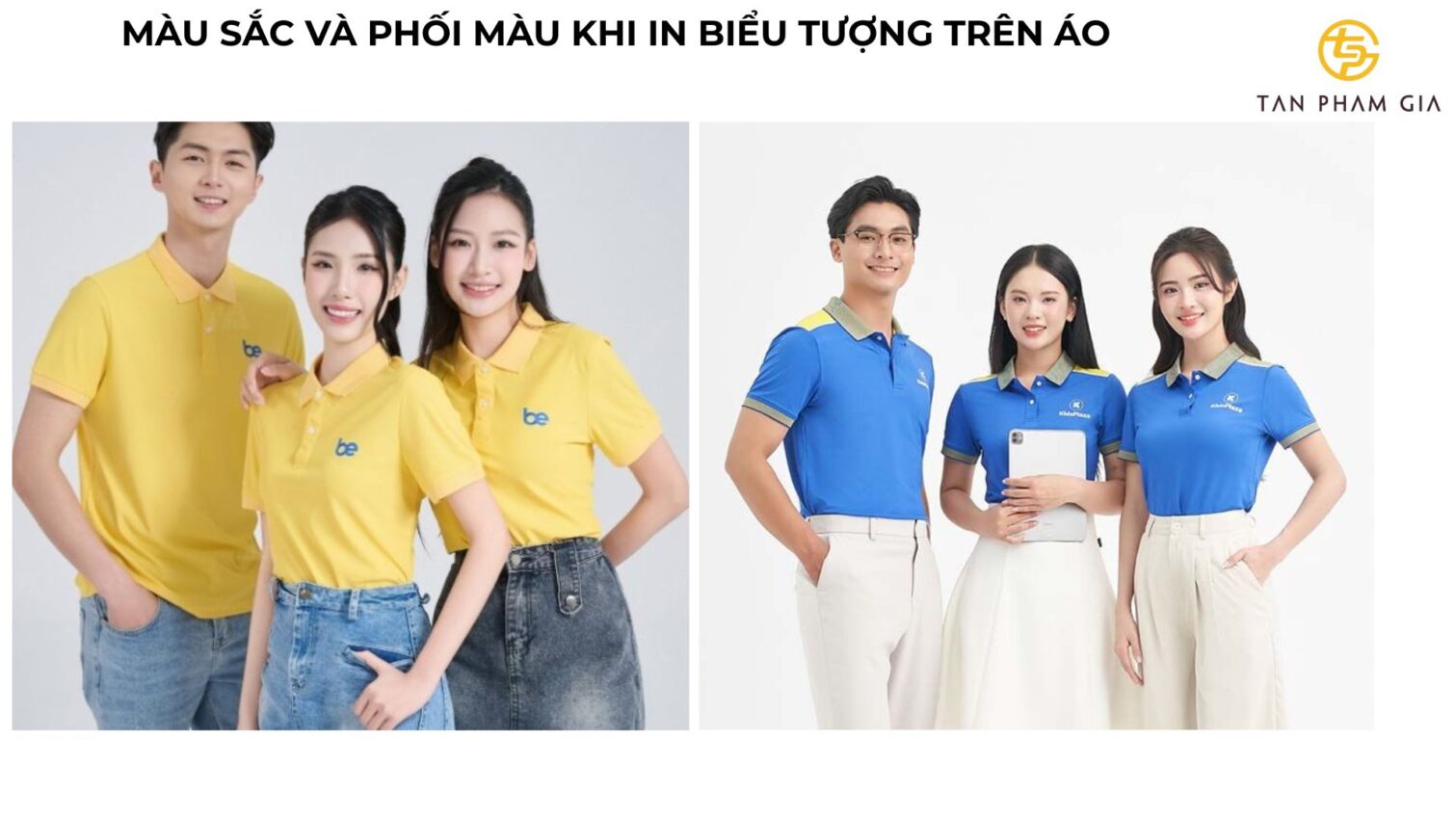 In áo thun đồng phục in theo biểu tượng