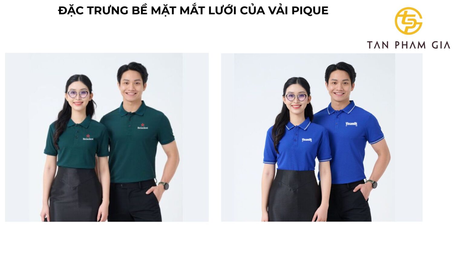 Áo thun đồng phục chất liệu pique
