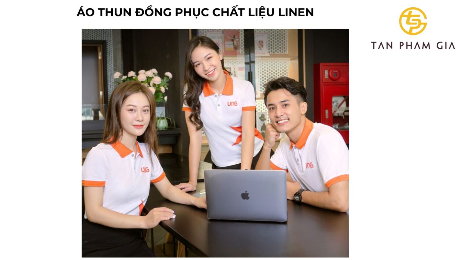Áo thun đồng phục chất liệu linen