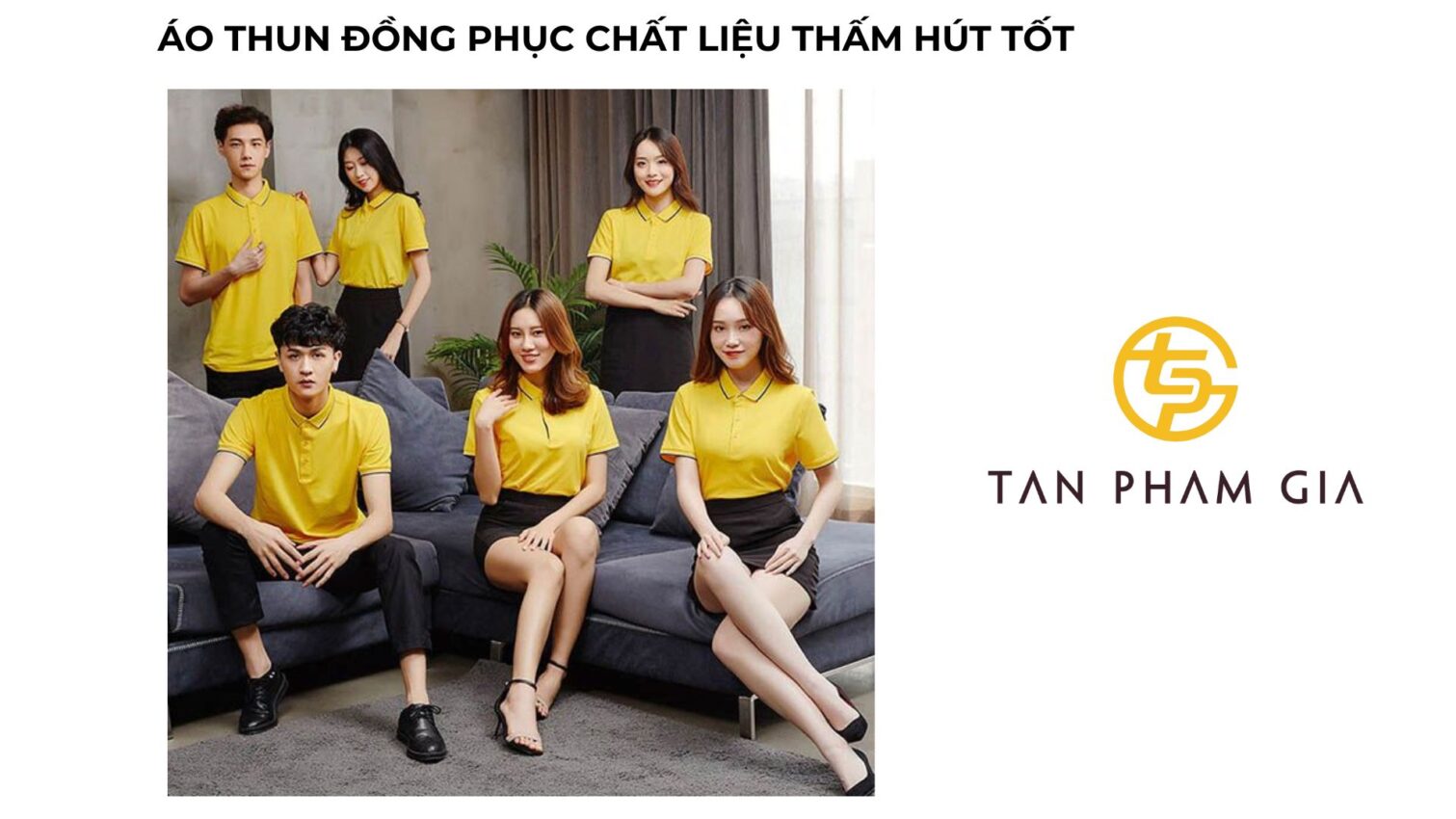 Áo thun đồng phục chất liệu thấm hút tốt
