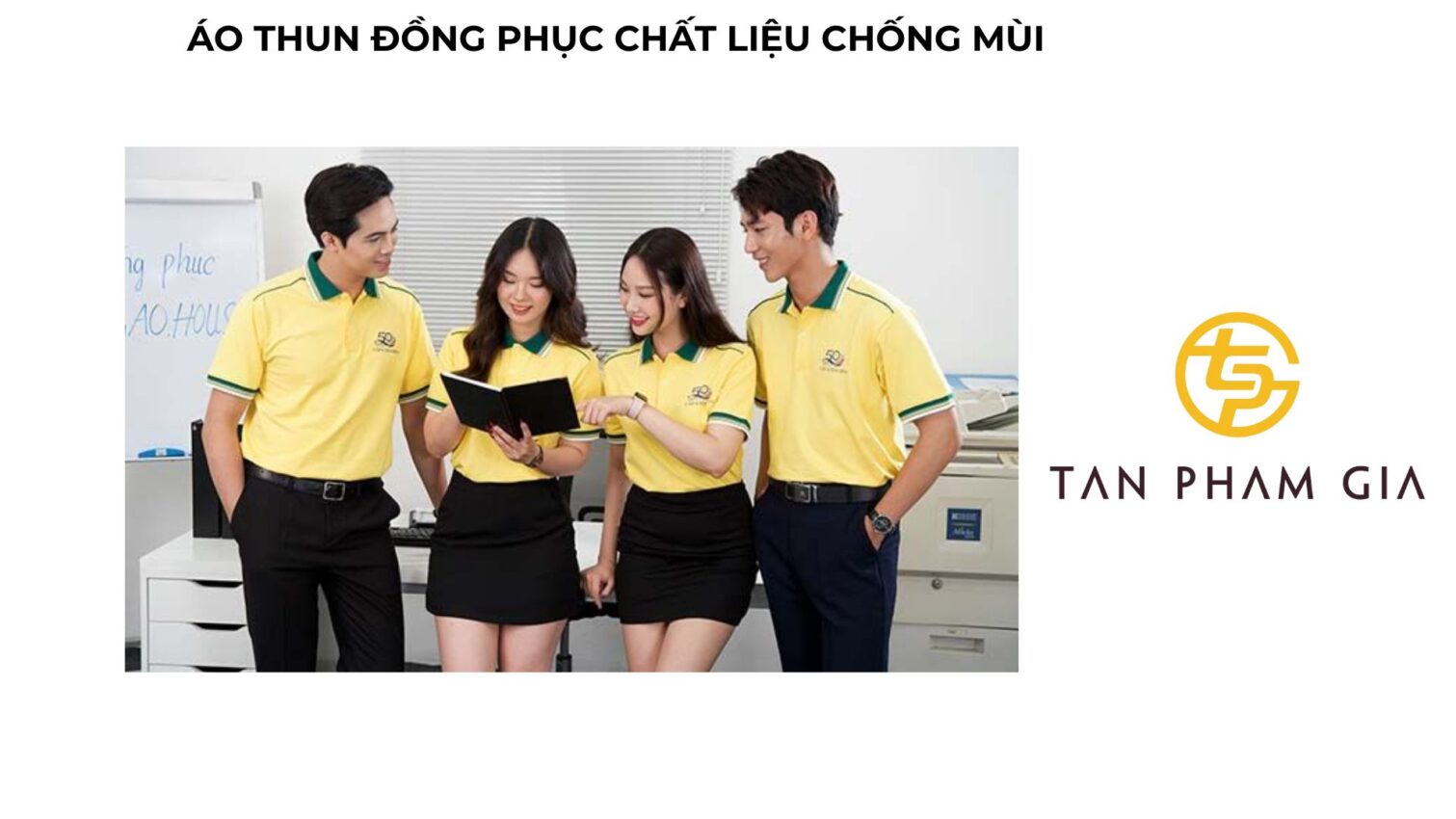 Áo thun đồng phục chất liệu chống mùi