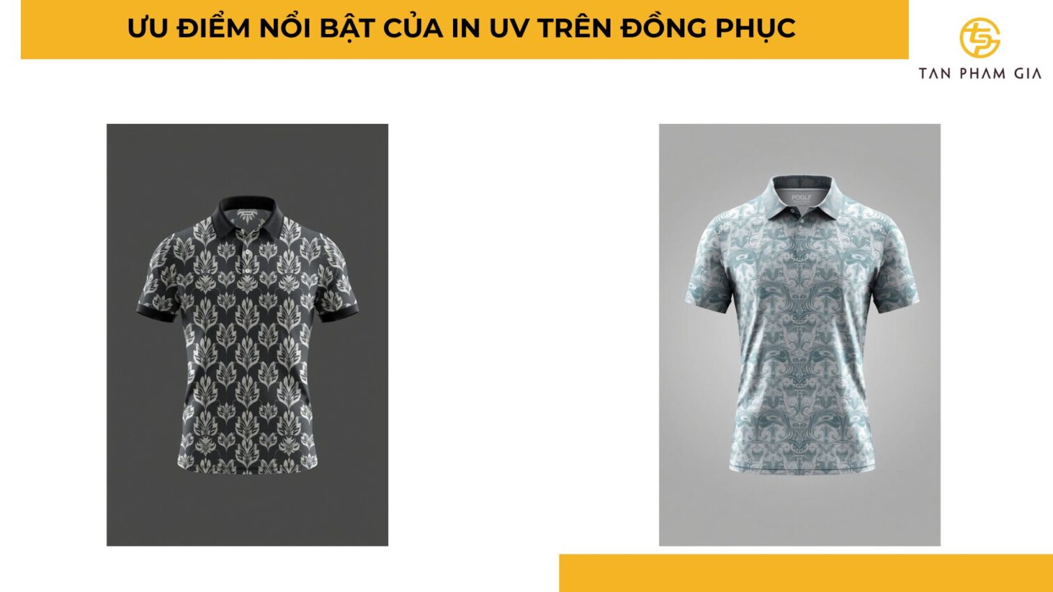 In áo thun đồng phục kỹ thuật in UV
