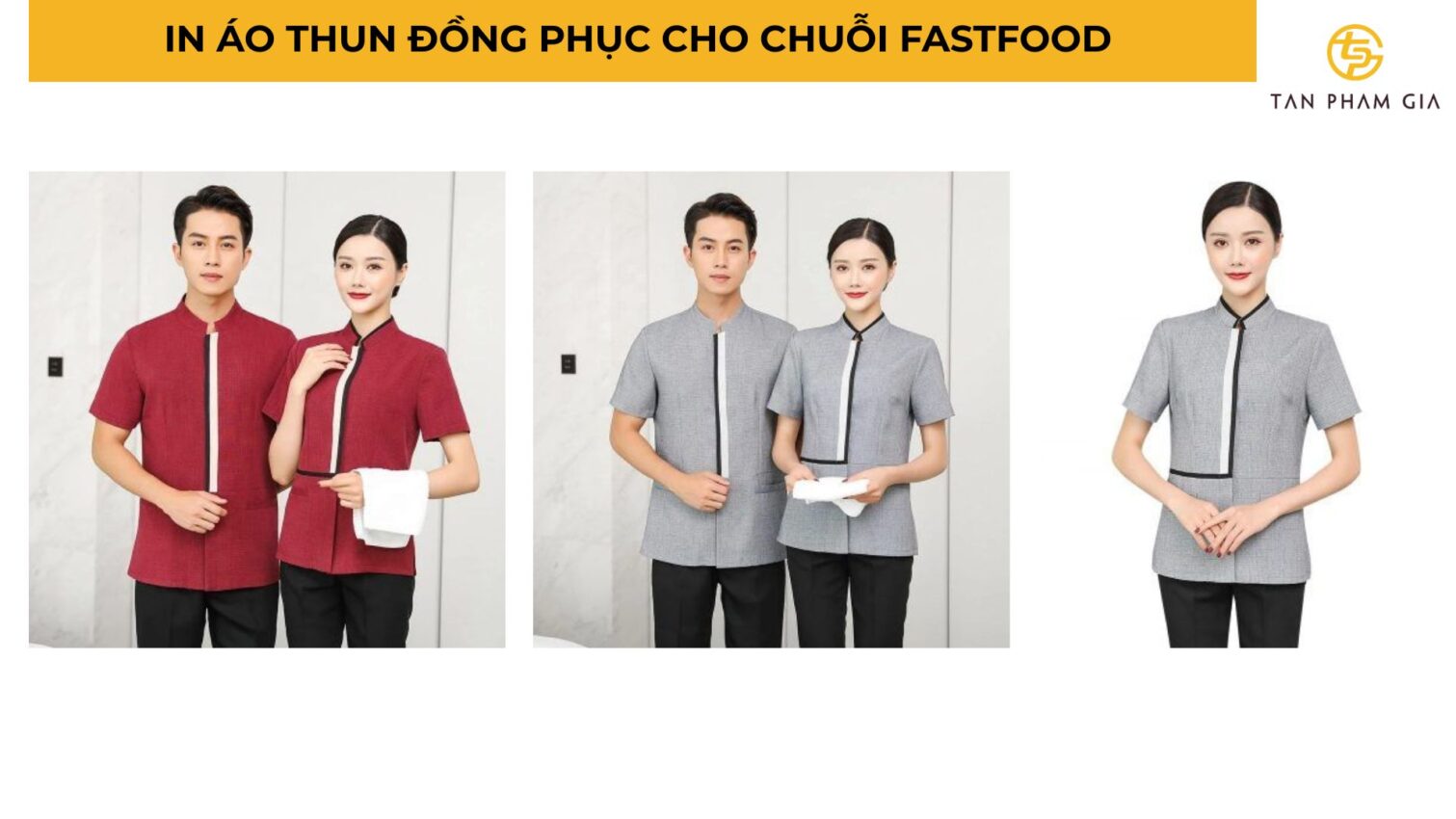 In áo thun đồng phục cho nhà hàng