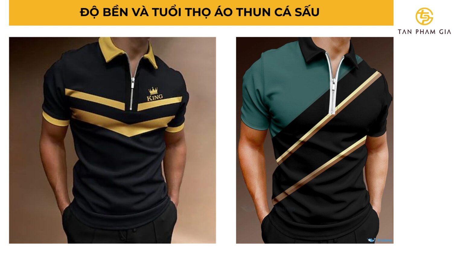 Áo thun đồng phục chất liệu cá sấu