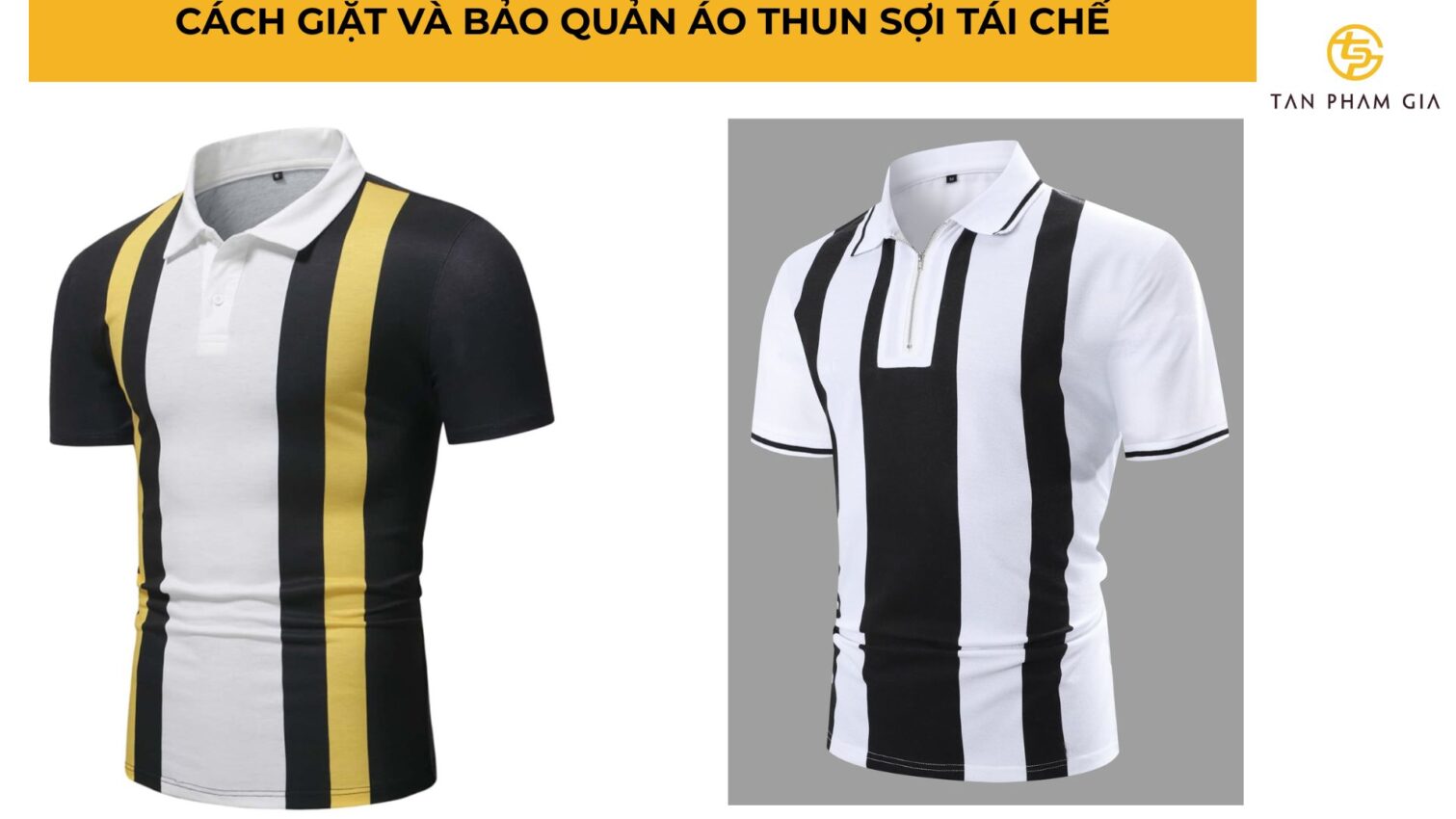 Áo thun đồng phục chất liệu sợi tái chế