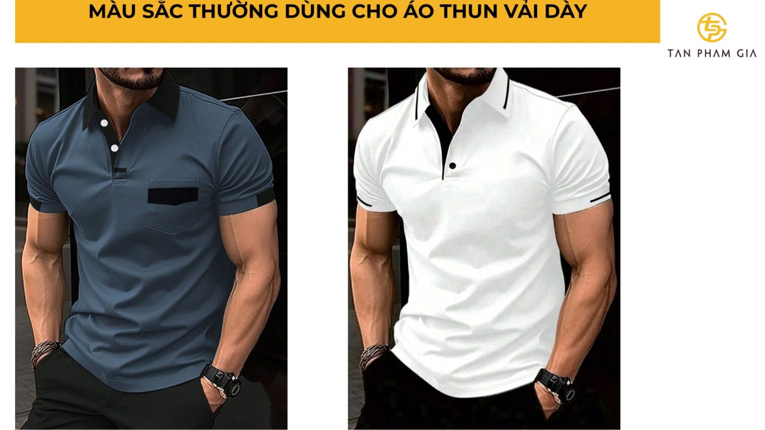 Áo thun đồng phục chất liệu vải dày