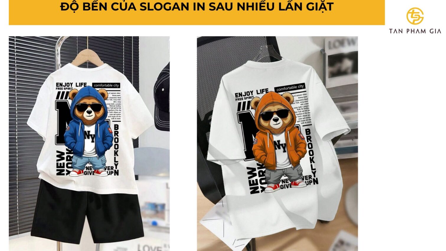 In áo thun đồng phục in theo slogan