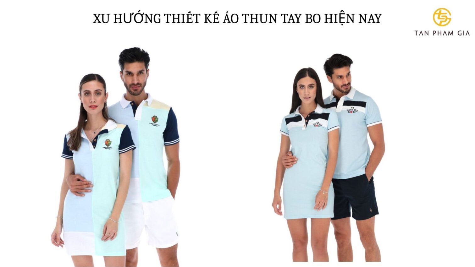 Mẫu áo thun đồng phục tay bo