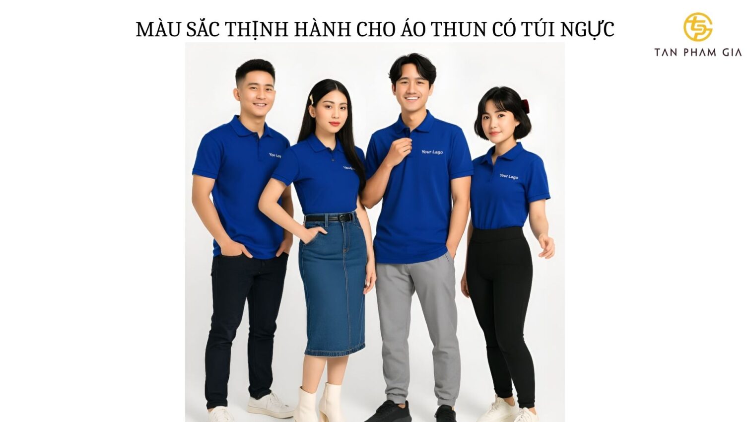 Mẫu áo thun đồng phục có túi ngực