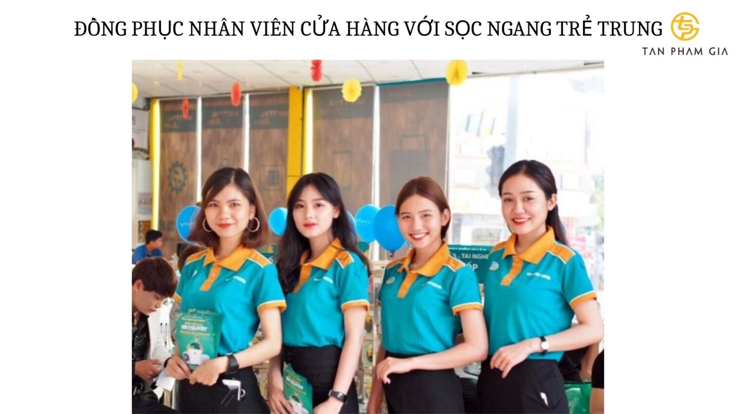 Mẫu áo thun đồng phục phối sọc ngang