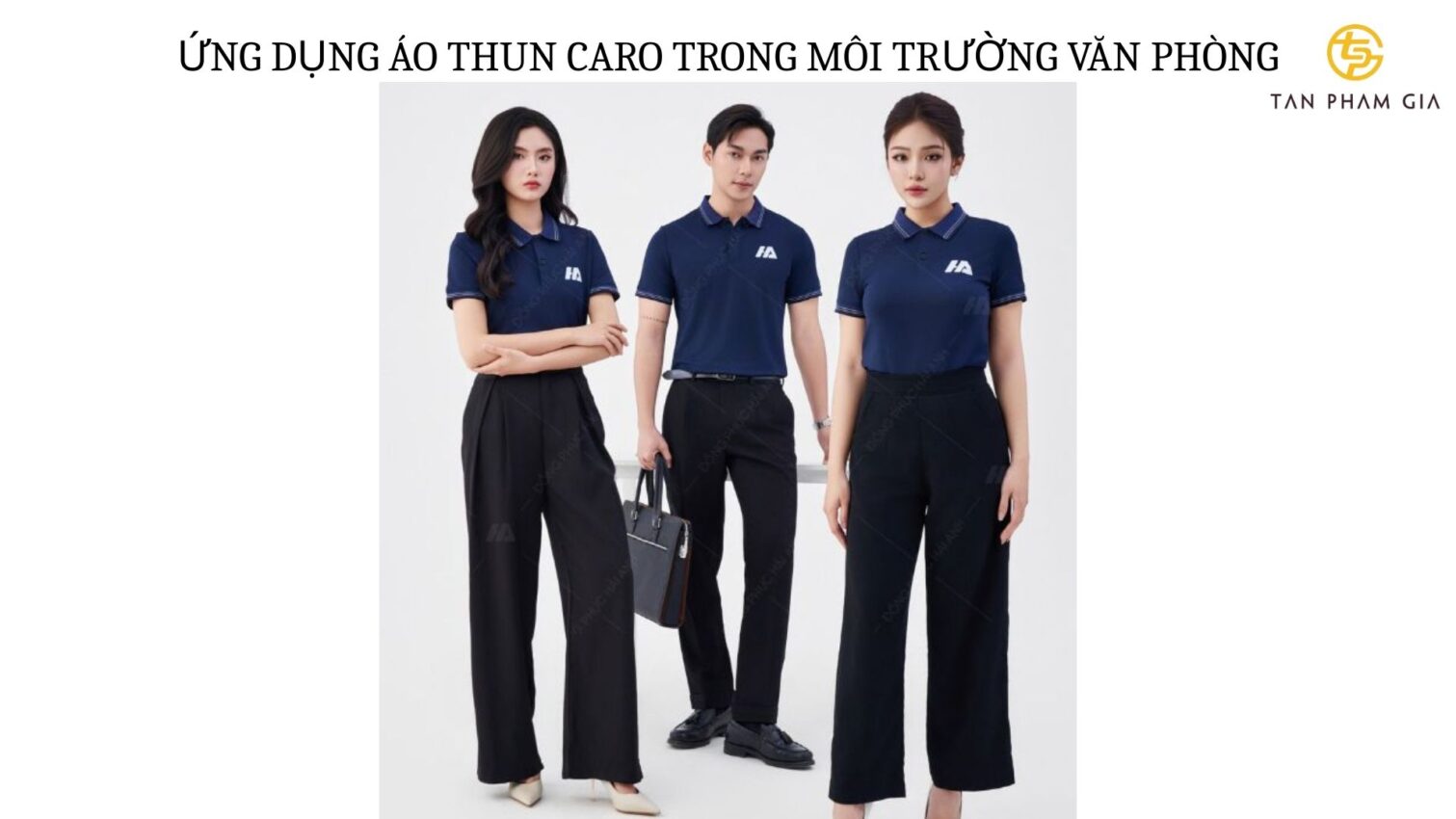 Mẫu áo thun đồng phục sọc caro