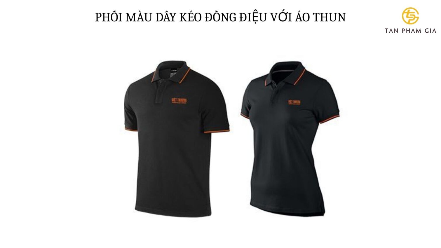 Mẫu áo thun đồng phục dây kéo cổ