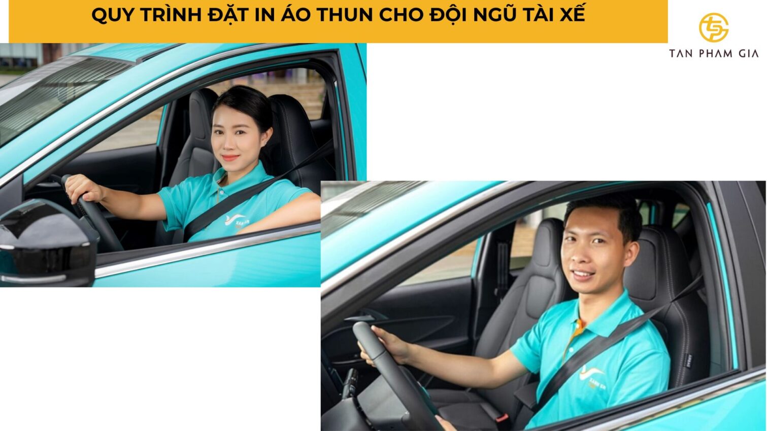 In áo thun đồng phục cho tài xế