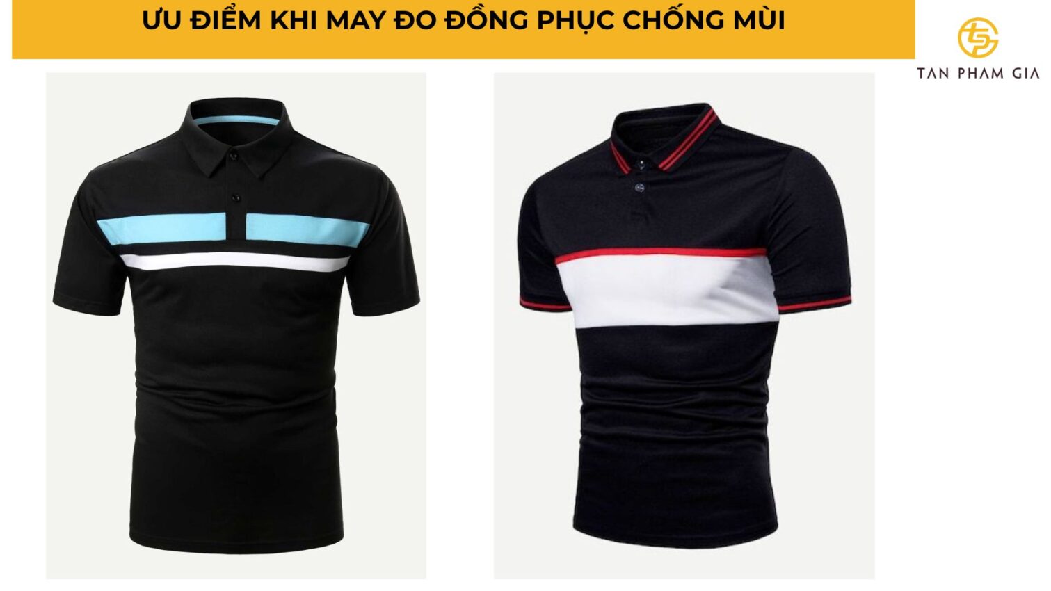 Áo thun đồng phục chất liệu chống mùi